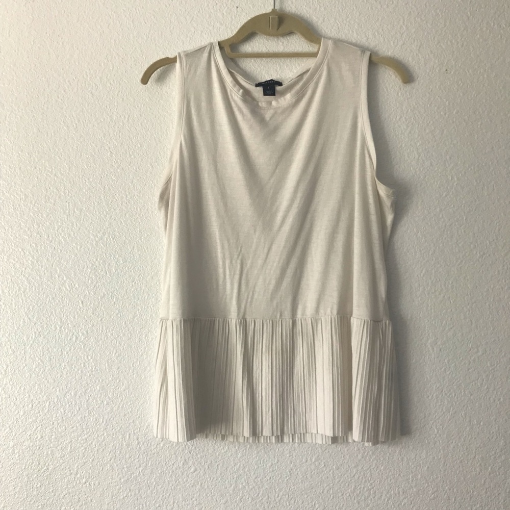 Halogen Women’s Large White Pleated Blouse